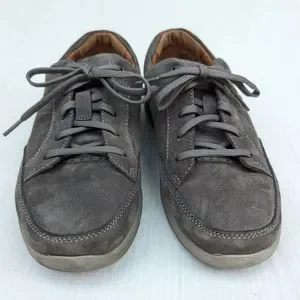 CLARKS 1825 mens gray leather oxford loafers business casual shoes Clarks | Shoes | Clarks 825 Mens Gray Leather Oxford Loafers  main image 2